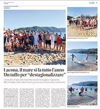 Ritaglio dell'articolo Lacona, il mare si fa tutto l’anno. Un tuffo per «destagionalizzare»